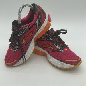 Brooks Ghost 7 G7 Women's Athletic RUNNING SHOES Pink Black Orange Size 6
